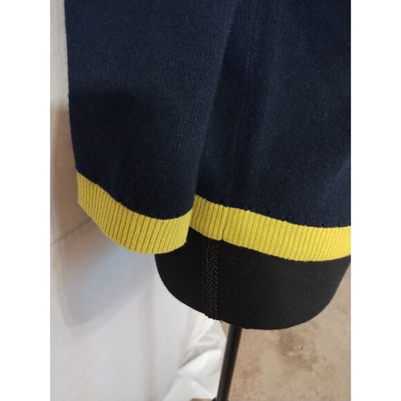 Kate Spade New York Color Block Button Front Sweater Navy Multi Colored - Picture 4 of 8